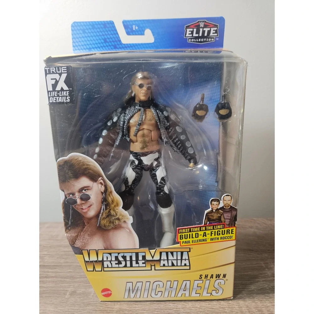 WWE Elite Shawn Michaels WrestleMania 9 Action Figure HBK Mattel No BAF Piece
